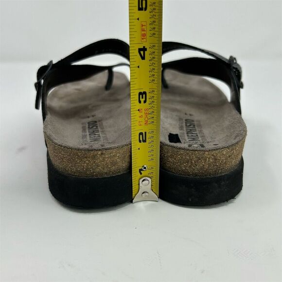 Mephisto Helen Grey Silver Twist Thong Sandals Gray Size 11 Woven Texture Summer - Picture 8 of 12
